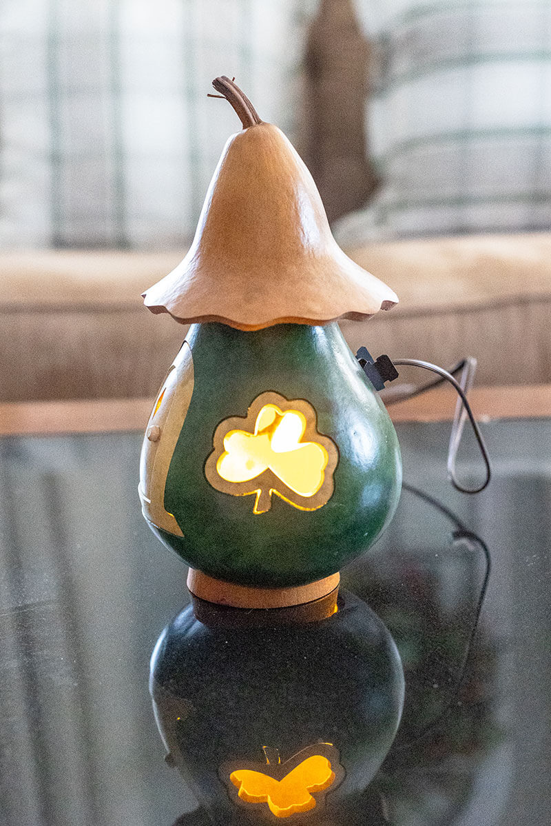 Saint Patrick's Day Cottage at Meadowbrooke Gourds. 