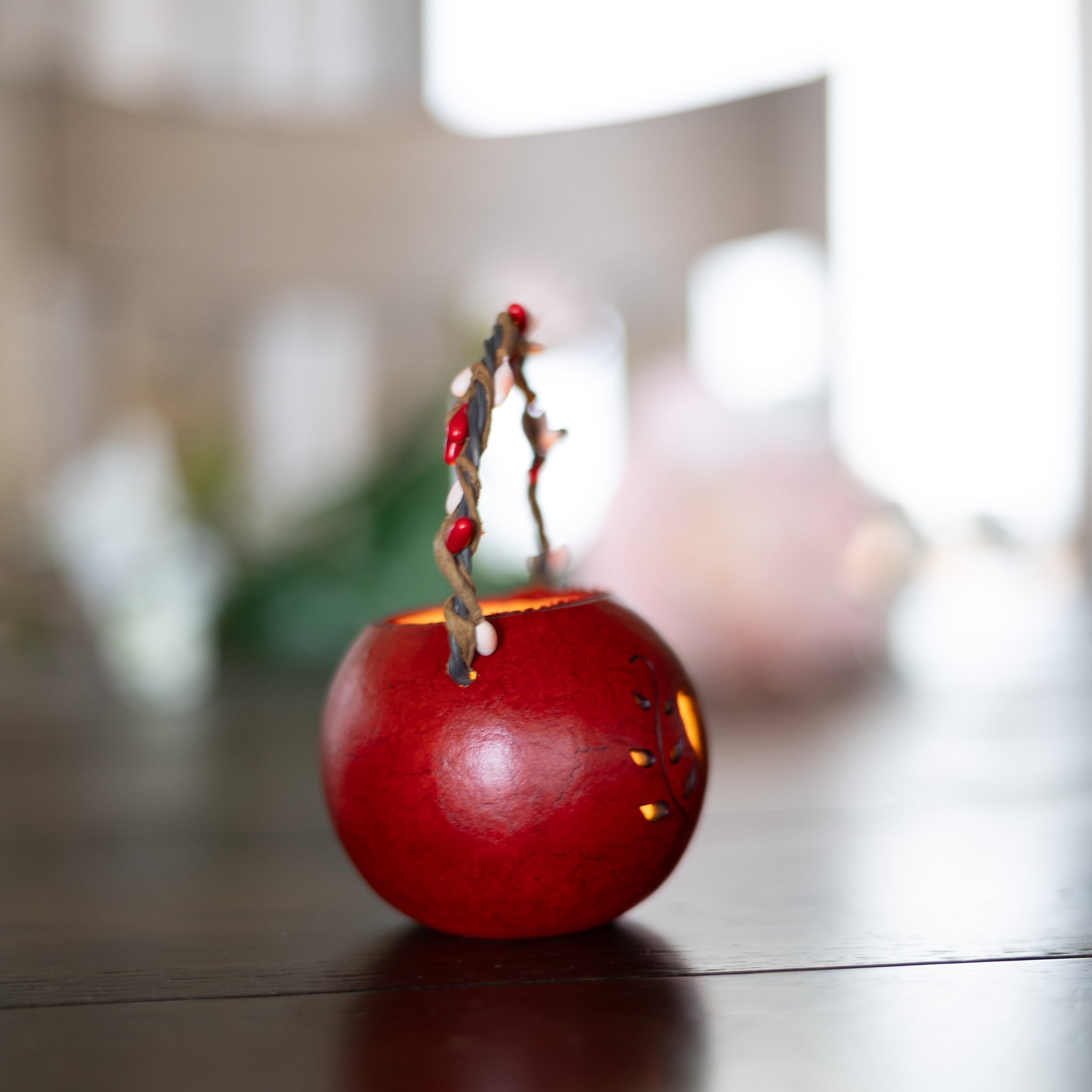 Valentine Heart Basket - Red