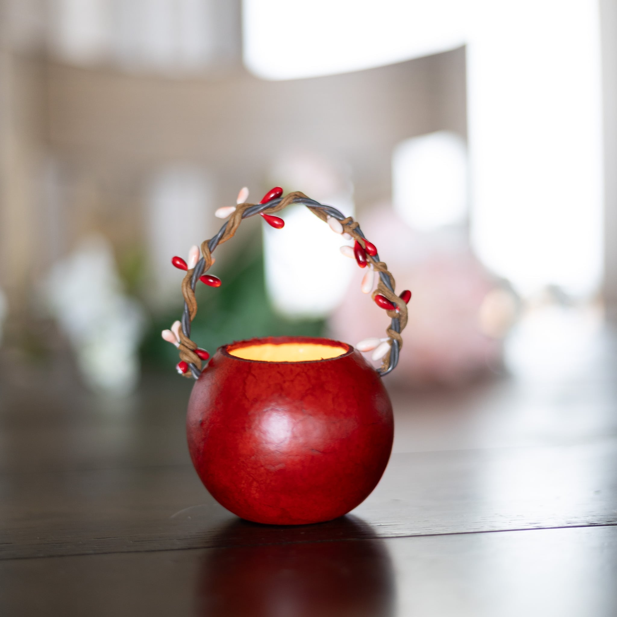 Valentine Heart Basket - Red