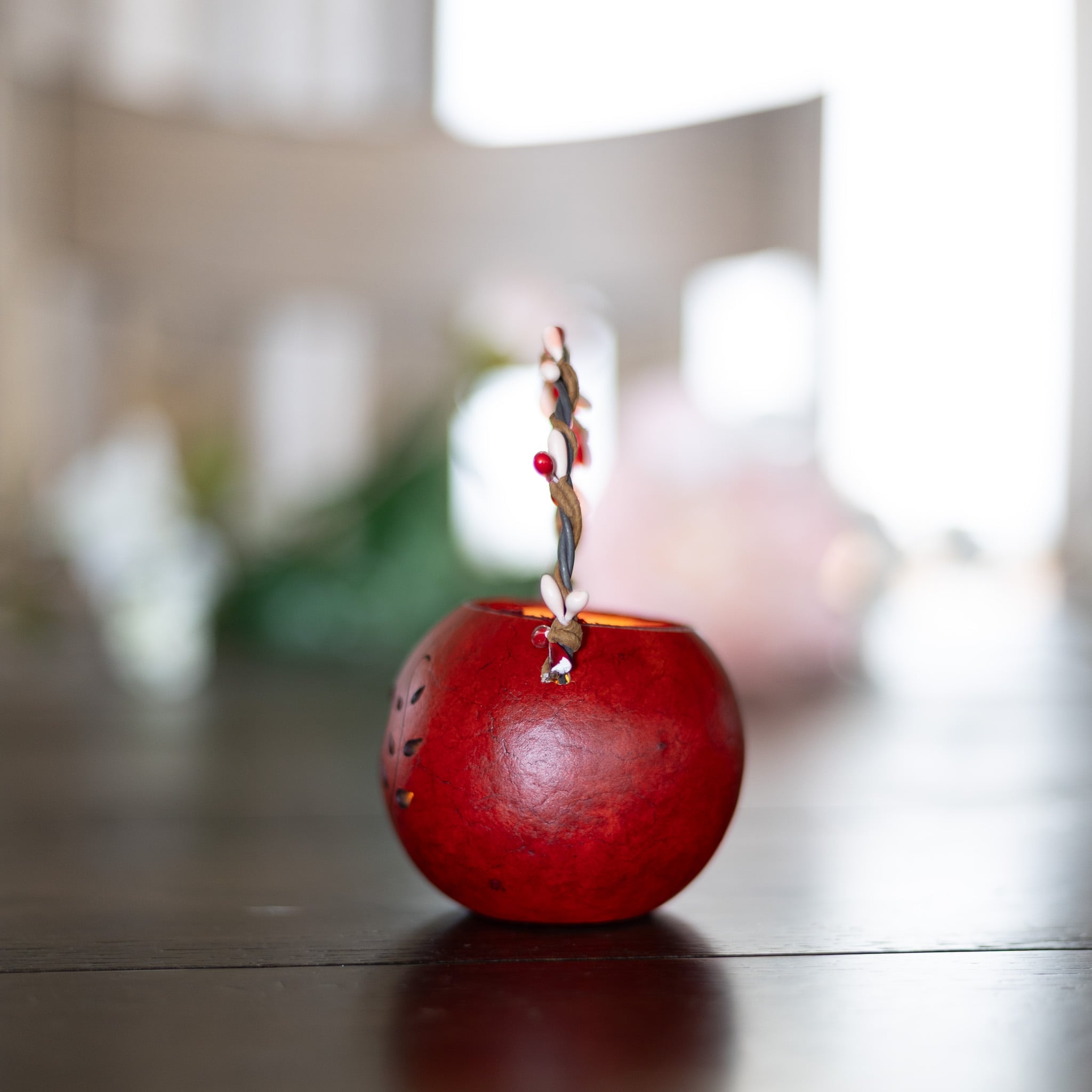 Valentine Heart Basket - Red