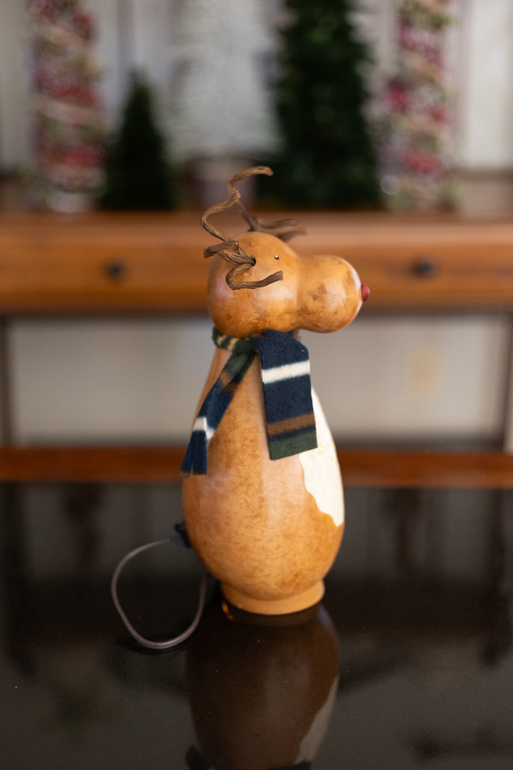 Dash Reindeer Left Side View at Meadowbrooke Gourds. 