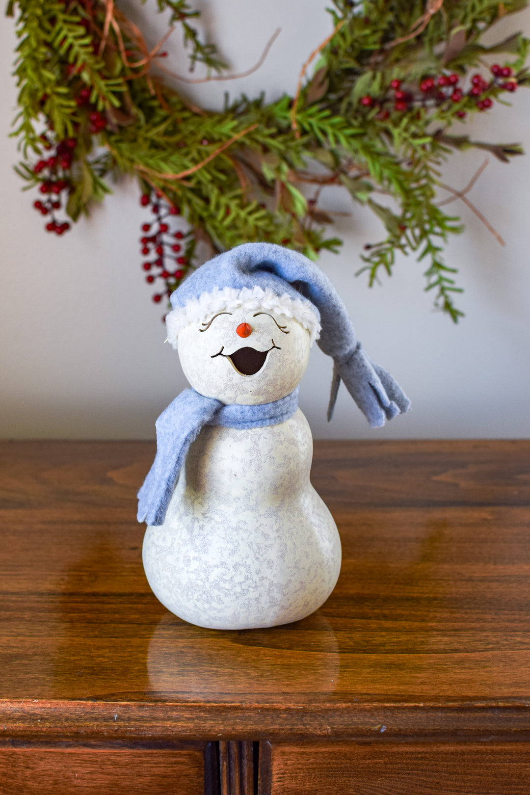 Frostworth Snow Girl Gourd at Meadowbrooke Gourds. 